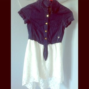 Blue and white guess dress